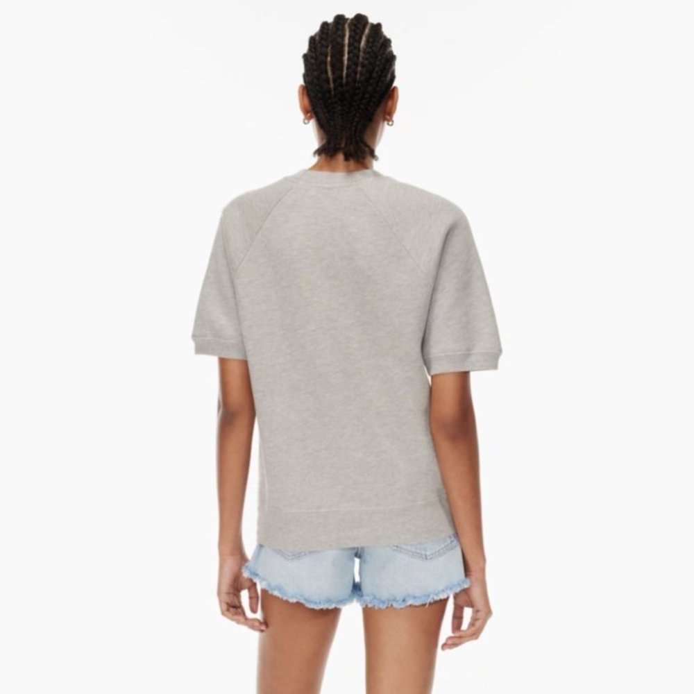Denim Forum THE '70S RAGLAN SHORT-SLEEVE SWEATSHIRT - NWT - Picture 5 of 6
